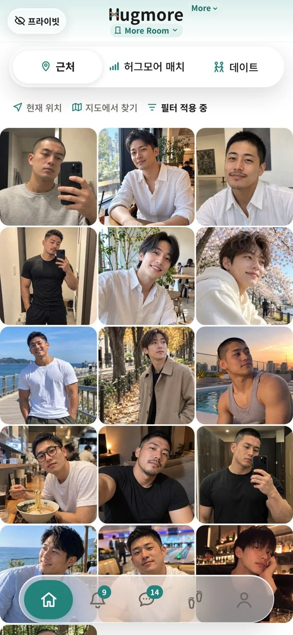 More Room의 '찾기' 화면